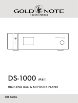 Gold Note DS-1000 MkII User manual