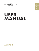 Gold Note A6 EVO II User manual
