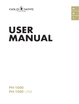 Gold Note PH-1000 User manual