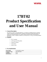 VESTEL 17BT02 Bluetooth module User manual