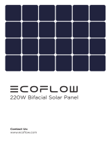 EcoFlow 220W Bifacial Foldable Solar Panel User manual