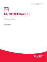 Sharp ES-HFH814AWC-IT Washing Machine User manual