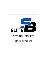 StreamBox Elite X-1 Pro User manual