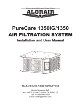 AlorAir PureCare 1350IG Air Filtration System User manual