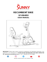 SUNNY Health Fitness SF-RB4953 User manual
