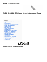 Ryobi RCS1600-KSR Circular Saw User manual