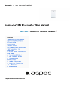Aspes ALV1047 Dishwasher User manual