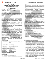 AccuBioTech ACCU-TELL Strep A Test Cassette User manual