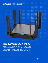 Ruijie RG-EW3200GX 3200M Wi-Fi 6 Dual-Band Gigabit Mesh Router User manual