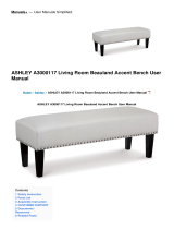 Ashley A3000117 Living Room Beauland Accent Bench User manual