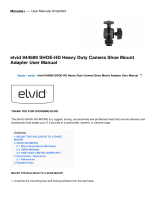 Elvid 944689 SHOE-HD Heavy Duty Camera Shoe Mount Adapter User manual
