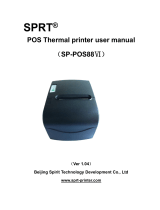 SPRT SP-POS88Ⅵ POS Thermal Printer User manual