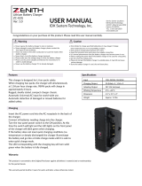 Zenith ZC-X2G User manual