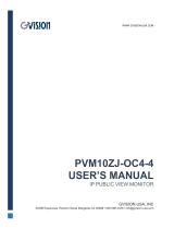 GVision PVM10ZJ-OC4-4 User manual