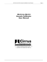 Cirrus CR 514 User manual