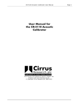 Cirrus Research CR511E User manual