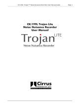 Cirrus Research CK:199L Trojan Lite Noise Nuisance Recorder User manual