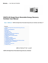 VENTS-US Single-Room Reversible Energy Recovery Ventilator User manual