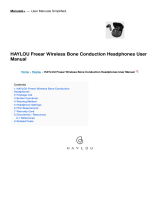 HAYLOU Freear Wireless Bone Conduction Headphones User manual