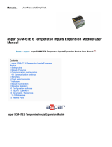Aspar SDM-6TE 6 Temperatue Inputs Expansion Module User manual