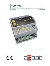 Aspar SDM-8AO 8 Analog Outputs Expansion Module User manual