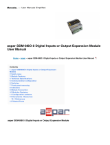 AsparSDM-8I8O 8 Digital Inputs or Output Expansion Module