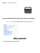 alza ergo APW-PS500 Portable Power Station User manual