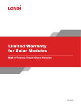 Longi PV High-efficiency Single-Glass Modules User manual