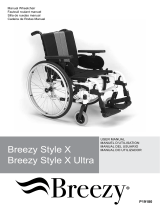 Breezy P19180 Style X Ultra Rigid Wheelchair User manual
