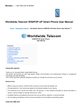 Worldwide Telecom WS6POP-UP Smart Phone User manual