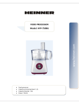 Heinner HFP-750BG Food Processor User manual