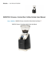 Baratza Virtuoso+ Conical Burr Coffee Grinder User manual