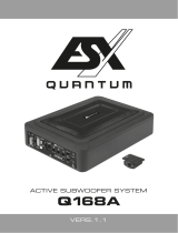 Quantum Q168A Active Subwoofer ESX User manual