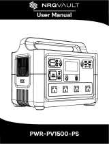 NRGVault PV1500 1500W Portable Power Station User manual