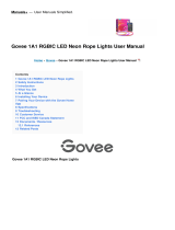 Govee 1A1 RGBIC LED Neon Rope Lights User manual