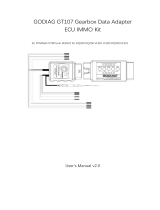 GODIAG GT107 Gearbox Data Adapter ECU IMMO Kit User manual