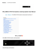 Williams AVFM T55 Assistive Listening System