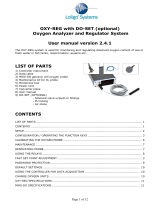 Loligo Systems OXY-REG Oxygen Analyzer and Regulator System User manual