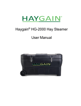 HAYGAIN HG-2000 Hay Steamer User manual