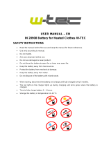 W-TEC w-tec 20908 Battery for Heated Clothes User manual