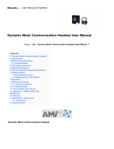 AMI Dynamic Mesh Communication Headset User manual