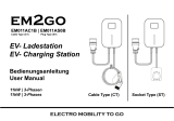 EM2GO Electric Vehicle Charging Station Cable Type and Socket Type User manual