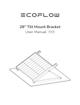 EcoFlow 28 Inch Tilt Mount Bracket User manual