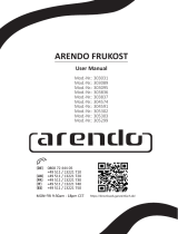 Arendo 303031 Frukost Stainless Steel Toaster User manual