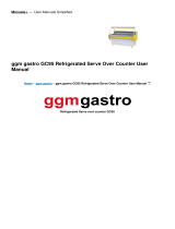 GGM Gastro GC95 Refrigerated Serve Over Counter User manual
