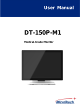 MicroTouch DT-150P-M1 Medical-Grade Monitor User manual