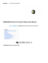 ZEBRONICS Flaunt Pro Smart Watch User manual