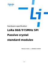 LierdaLoRa 868/915MHz SPI Passive Crystal