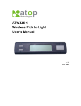 ATOP Technologies ATW335-4 Wireless Pick to Light User manual