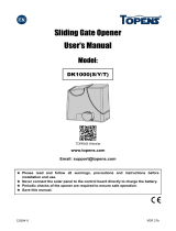 Topens DK1000(S-Y-T) Sliding Gate Opener User manual
